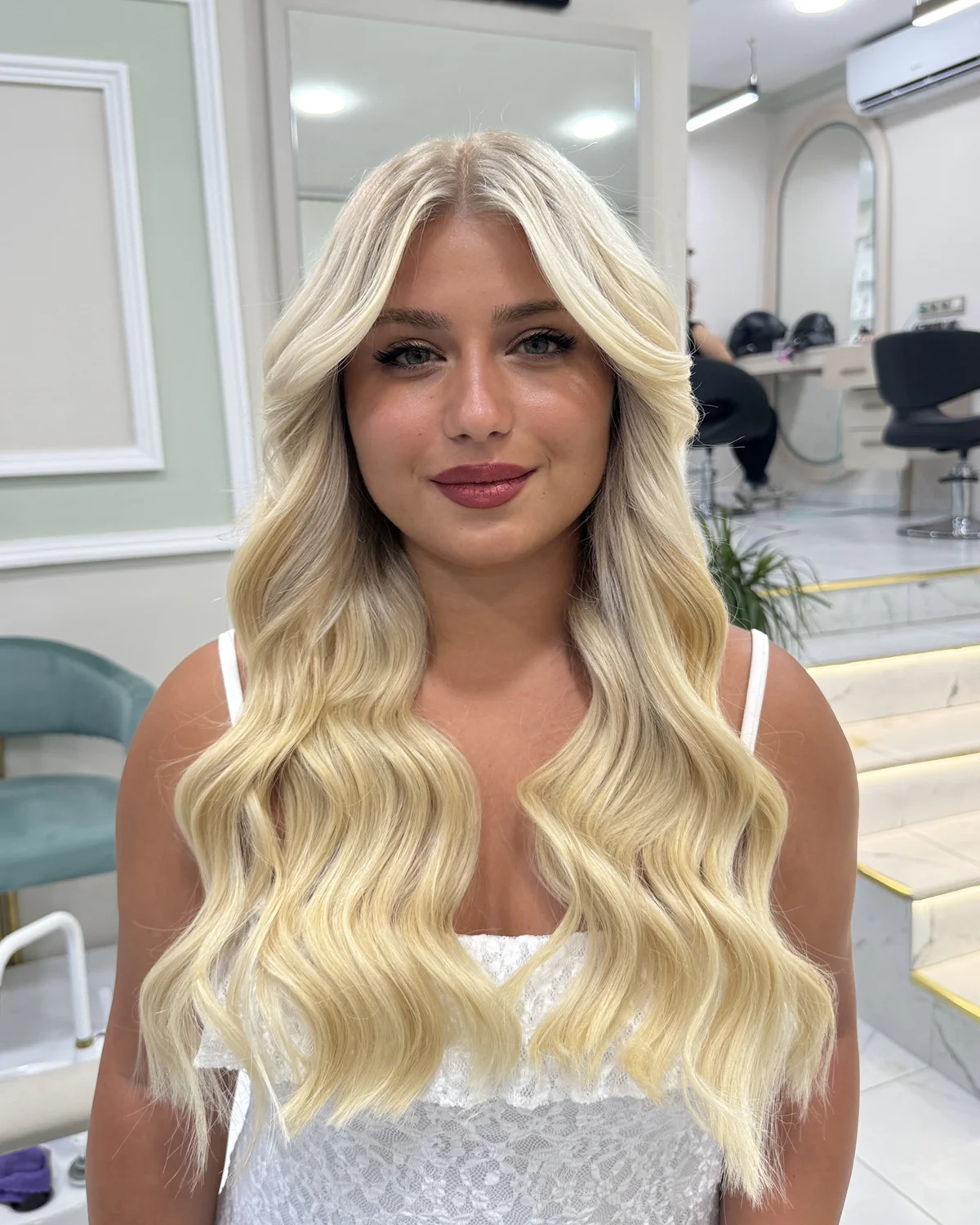 Blonde hair extensions Alanya
