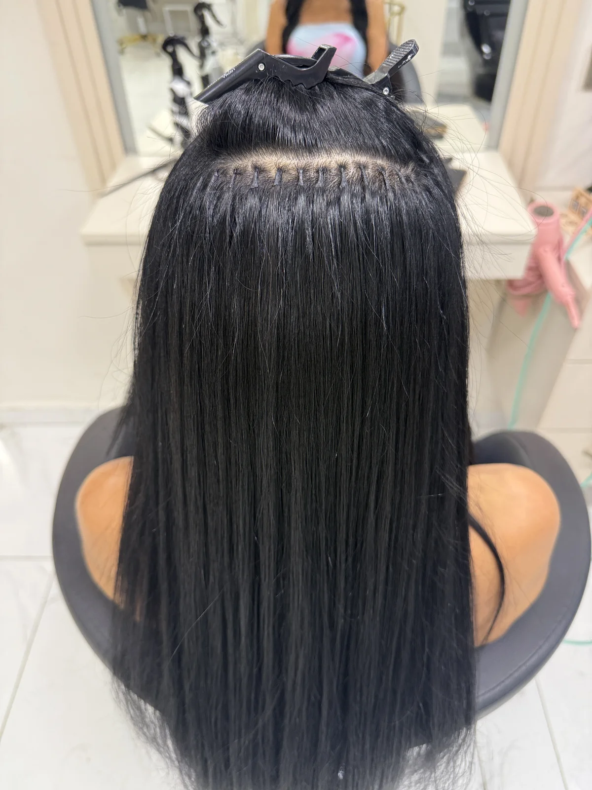 Micro hair extensions transformation Alanya