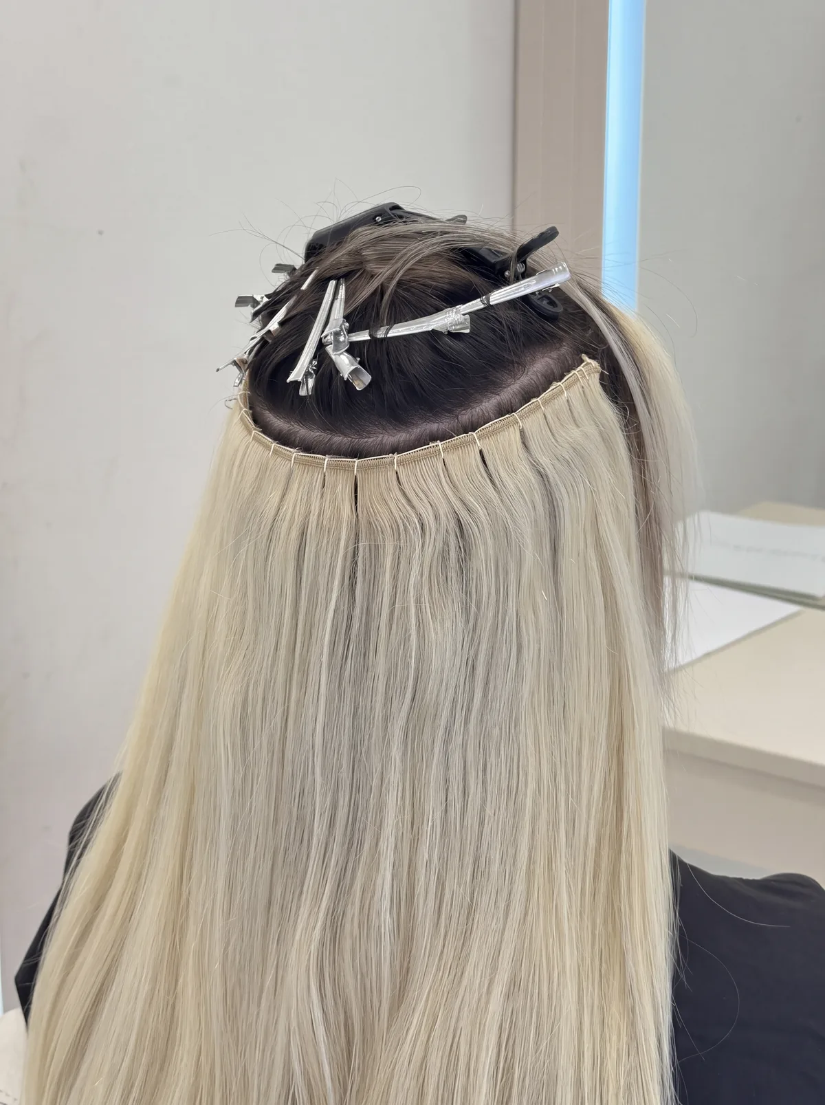 Braided weft hair extensions Alanya