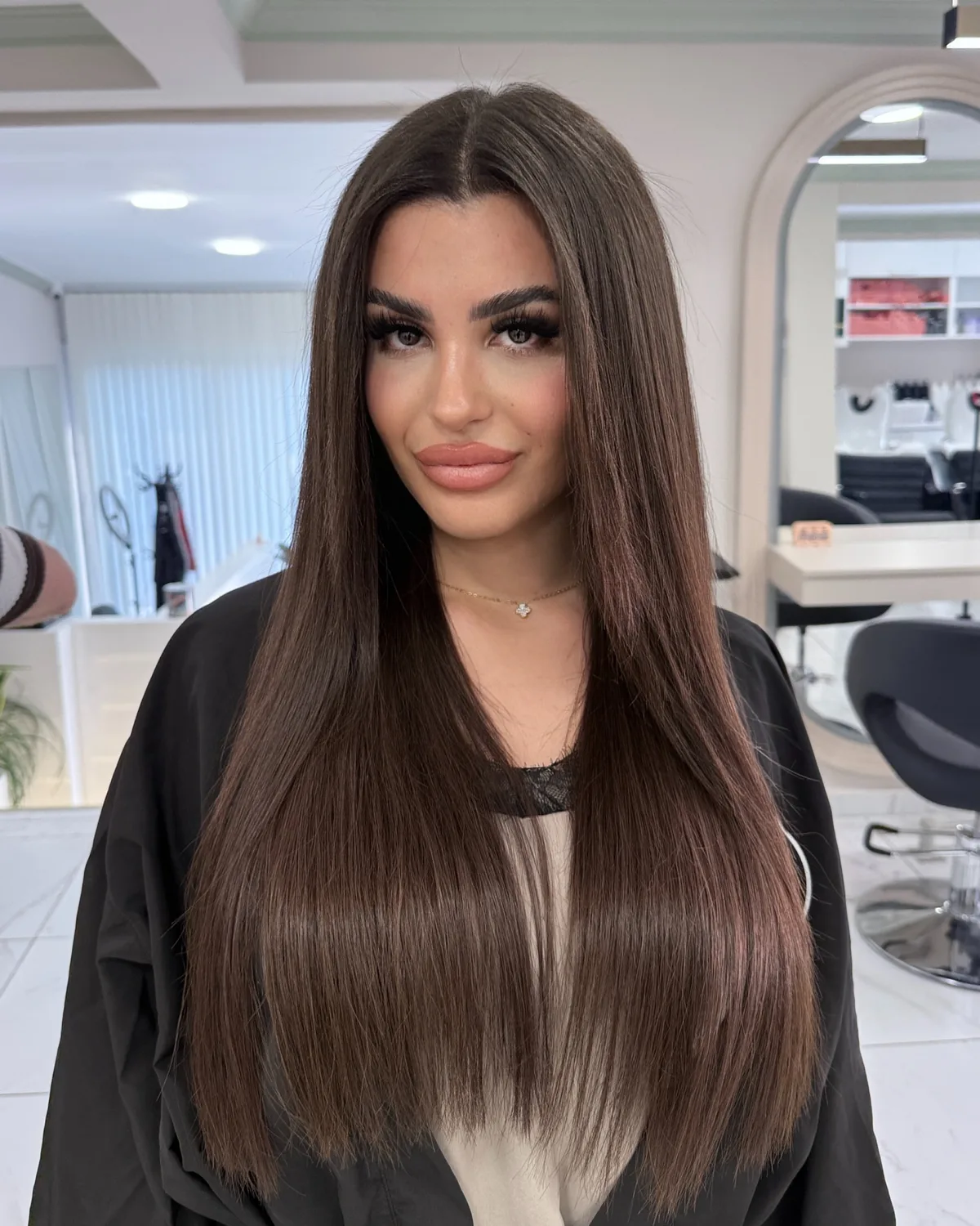 Brunette caramel hair coloring Alanya